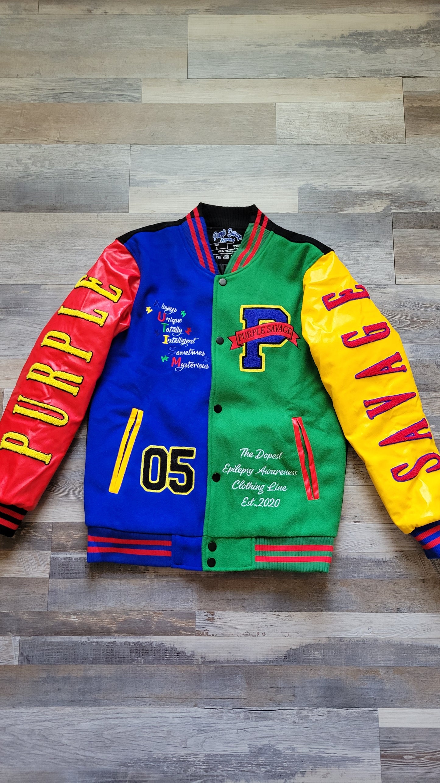 LIMITED EDITION AUTISM PUZZLE VARSITY JACKET