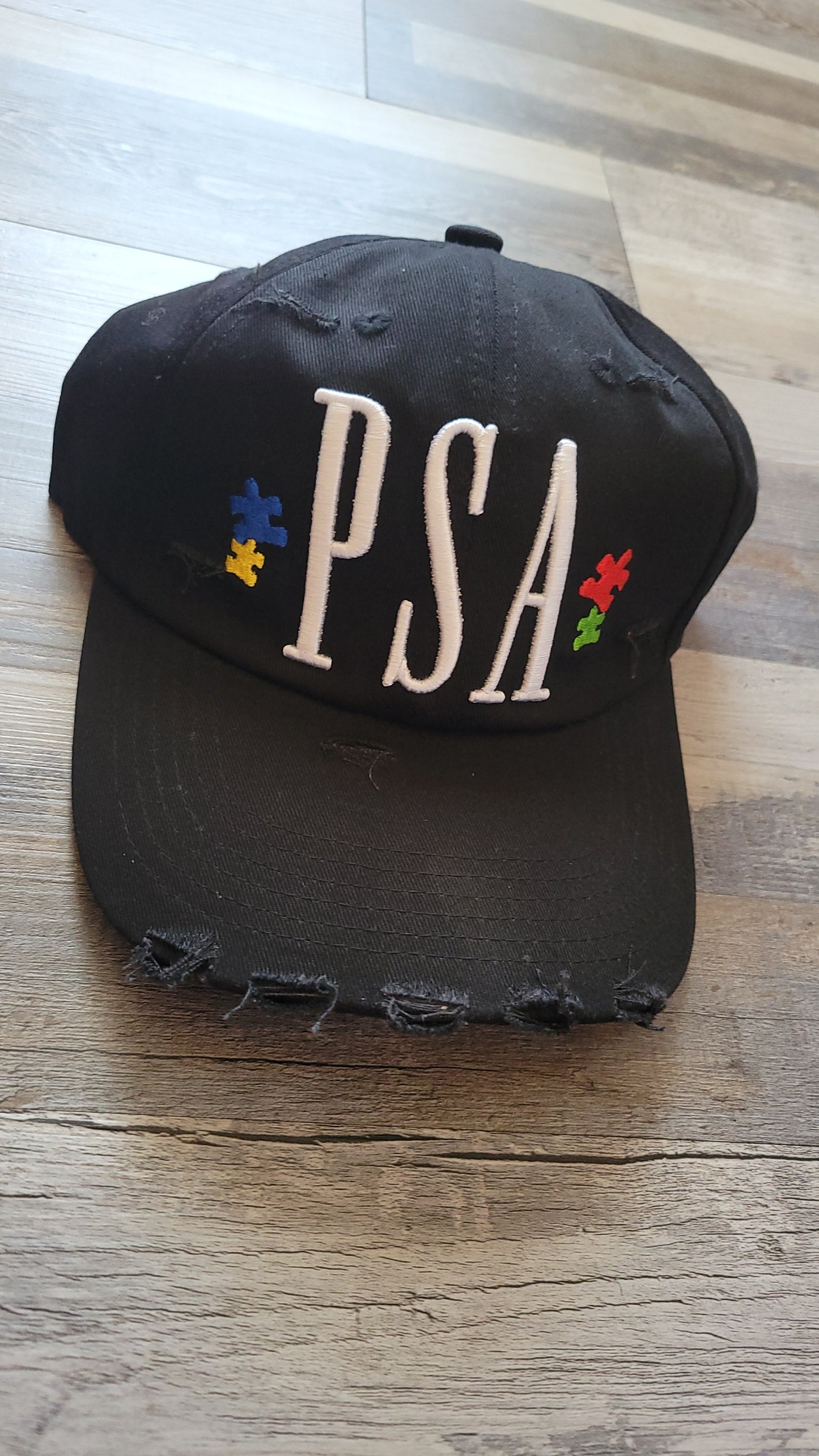 Autism Awareness Distressed Dad Cap