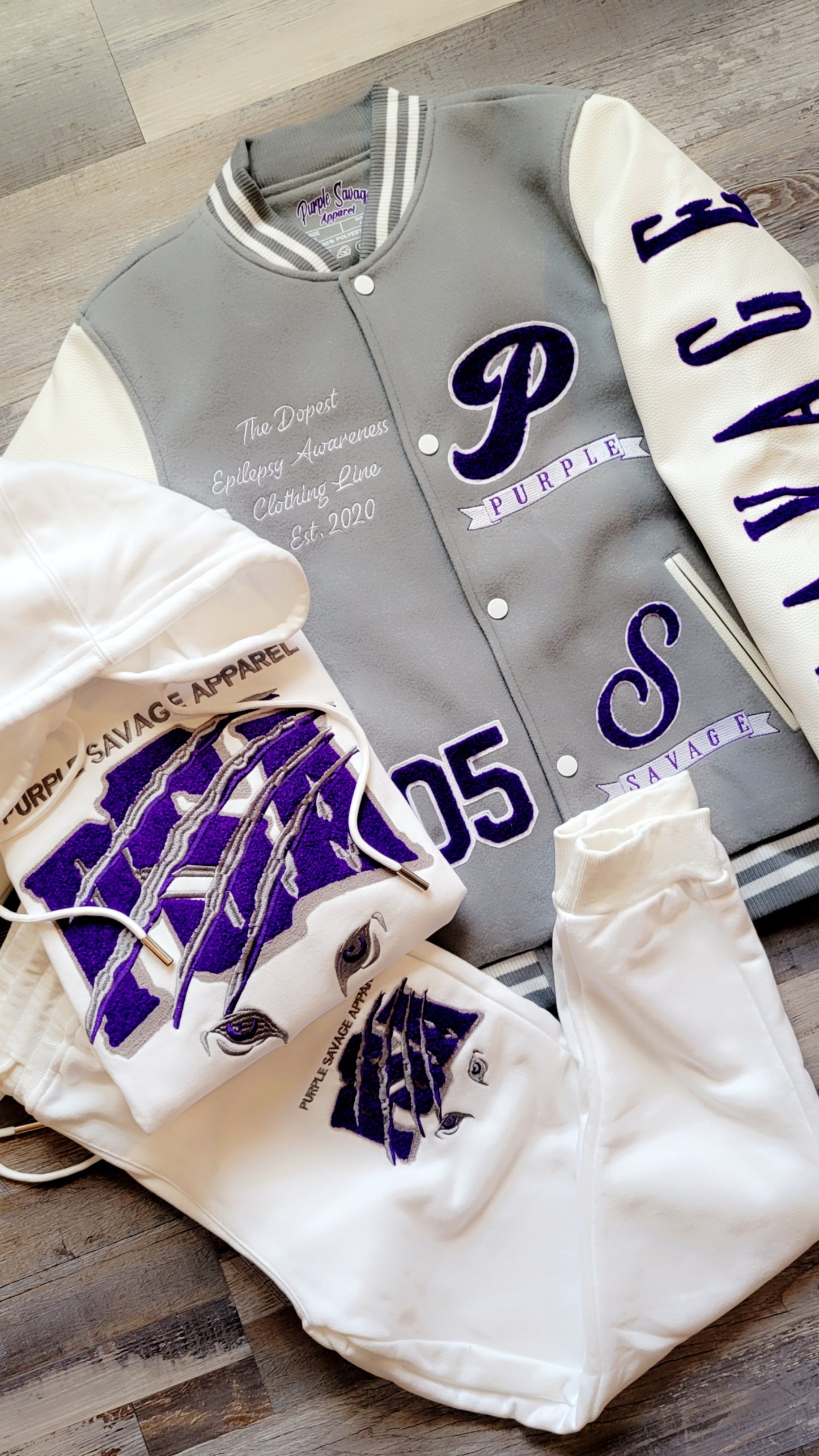 Epilepsy Purple Varsity Jacket