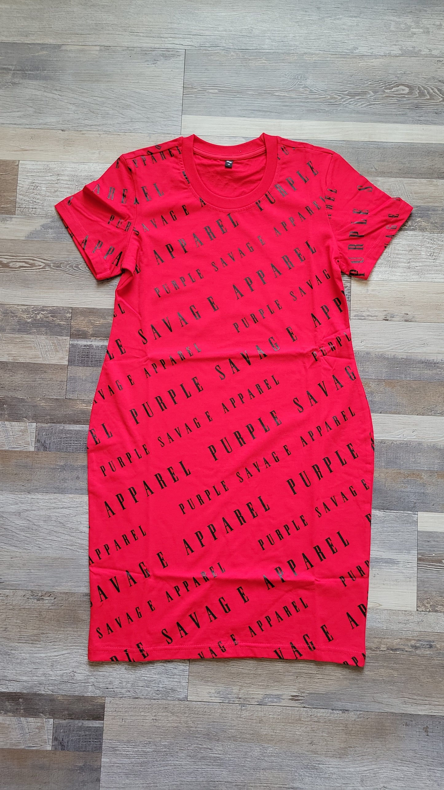 All over printed Logo T Shirt Dress