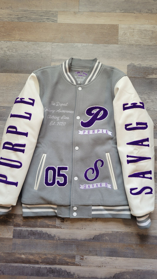 Epilepsy Purple Varsity Jacket