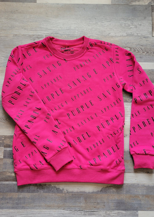 Hot Pink Crew Sweatshirt