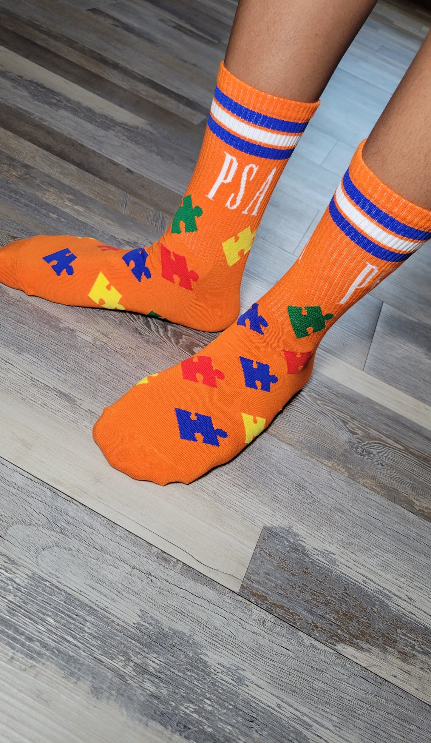 Autism Puzzle Crew Socks