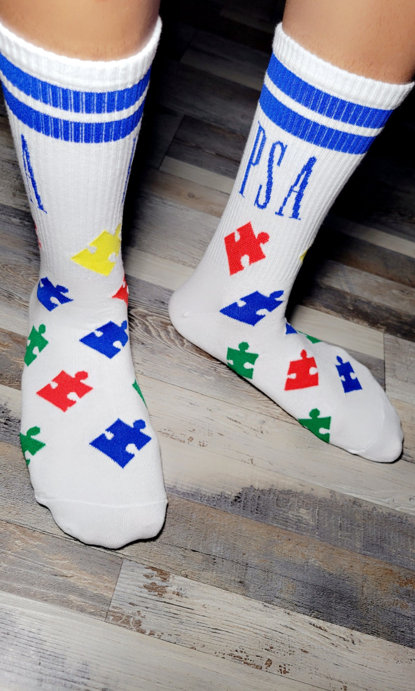 Autism Puzzle Crew Socks